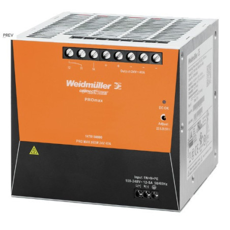 WEIDMULLER POWER SUPPLY PRO MAX 960W 24V 40A