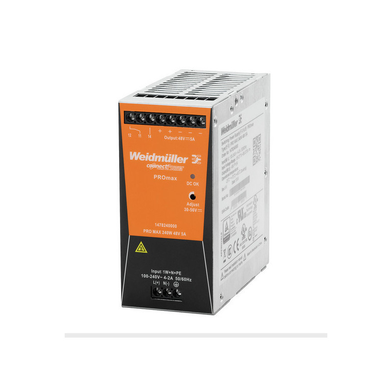 WEIDMULLER POWER SUPPLY PRO MAX 240W 24V 10A